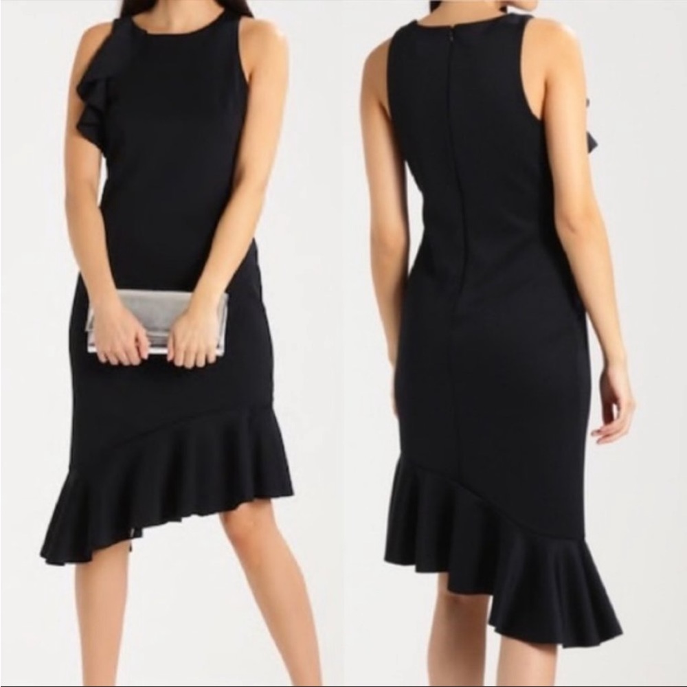 Banana Republic Asymmetrical Flounce Dress